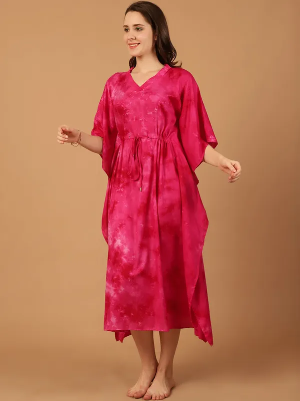 Pink_Tie_&_Dye_Printed_Kaftan_for_Women