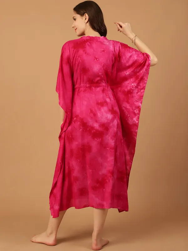 Pink_Tie_&_Dye_Printed_Kaftan_for_Women