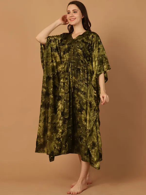 Olive_Tie_&_Dye_Printed_Kaftan_for_Women