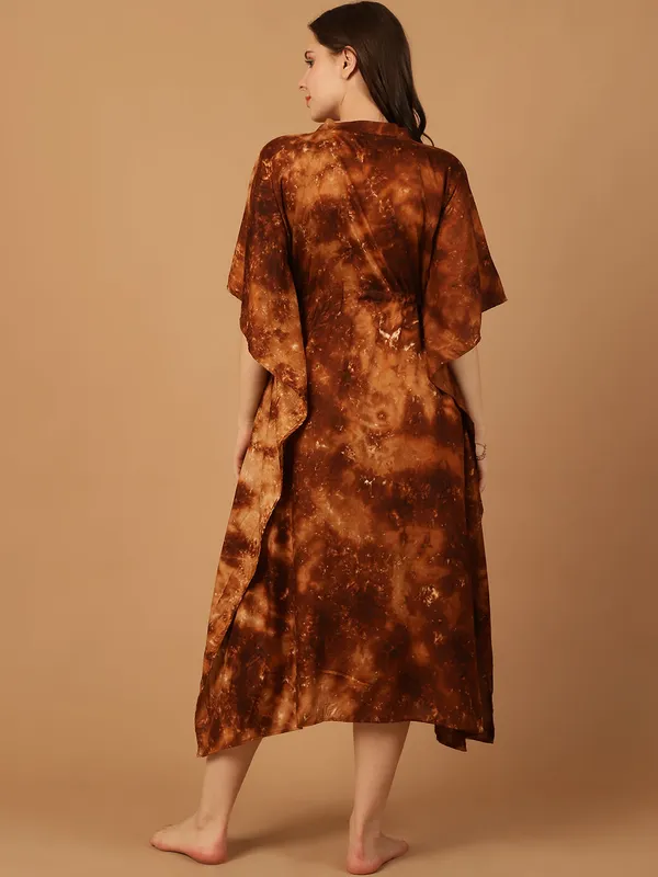 Brown_Tie_&_Dye_Printed_Kaftan_for_Women