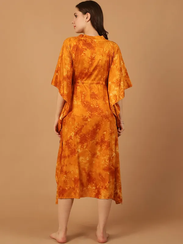 Mustard_Tie_&_Dye_Printed_Kaftan_for_Women