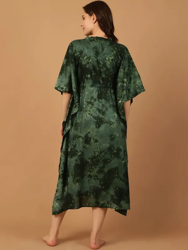 Green_Tie_&_Dye_Printed_Kaftan_for_Women