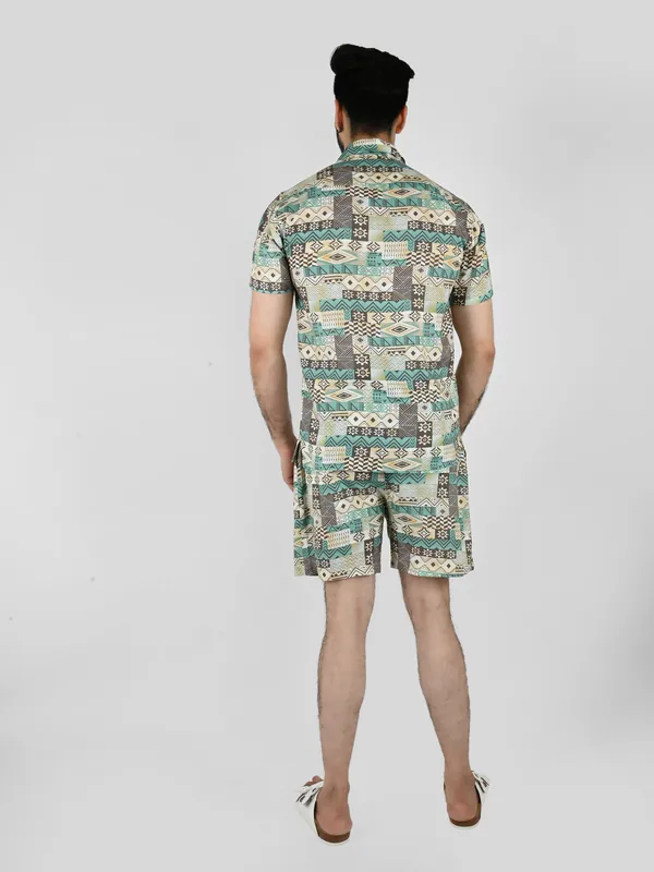 Green_&_White_Geometric_Printed_Co-Ord_Set