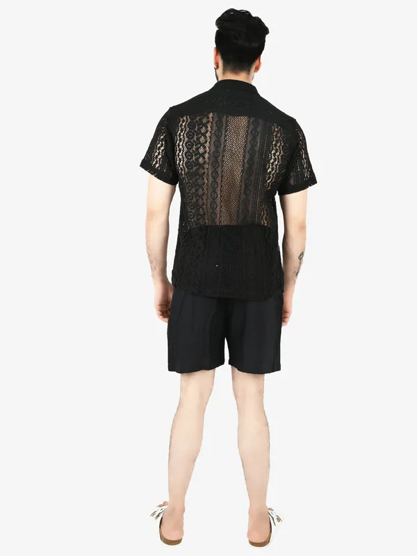 Black_Floral_Lace_&_Shorts_Co-Ord_Set_for_Men