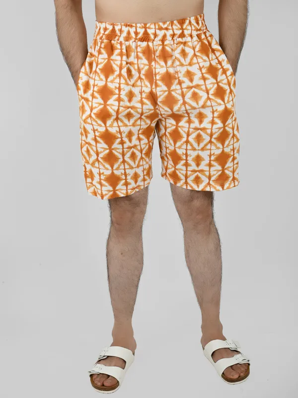 Mustard_Geometric_Printed_Shorts_for_Men
