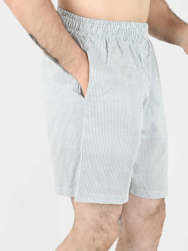 Blue_Stripes_Printed_Shorts