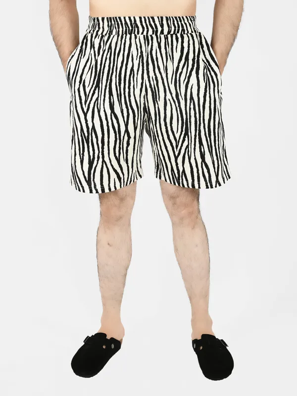 Black_&_White_Zebra_Printed_Shorts