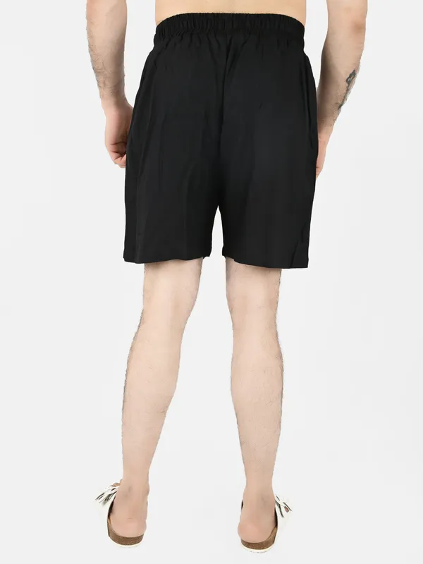 Black_Solid_Shorts_for_Men