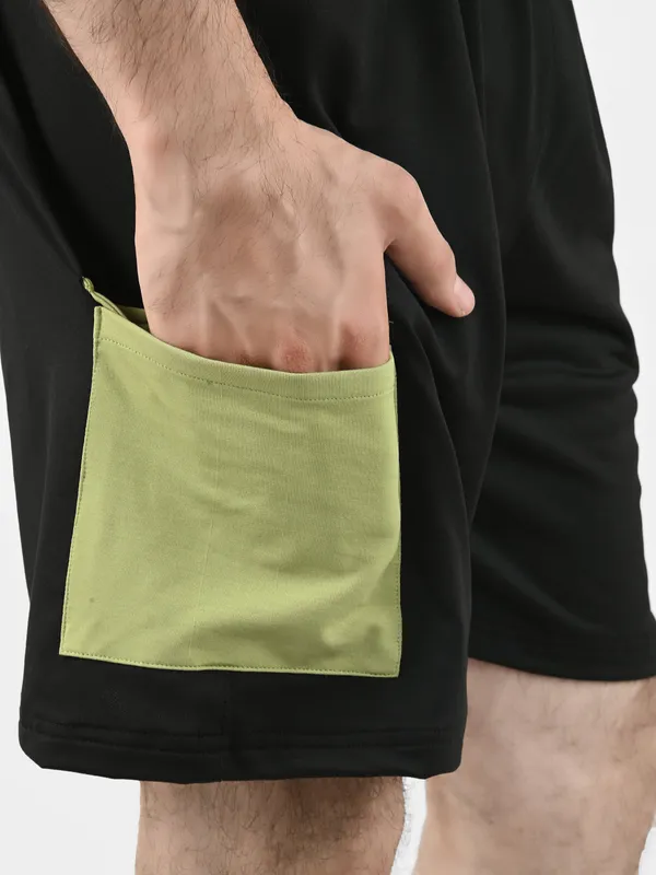 Black_&_Green_Lounge_Shorts