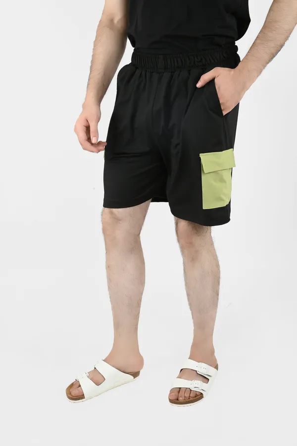 Black_&_Green_Lounge_Shorts