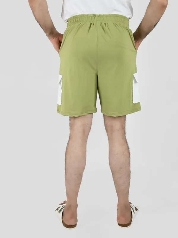 Green_&_White_Lounge_Shorts__For_Men