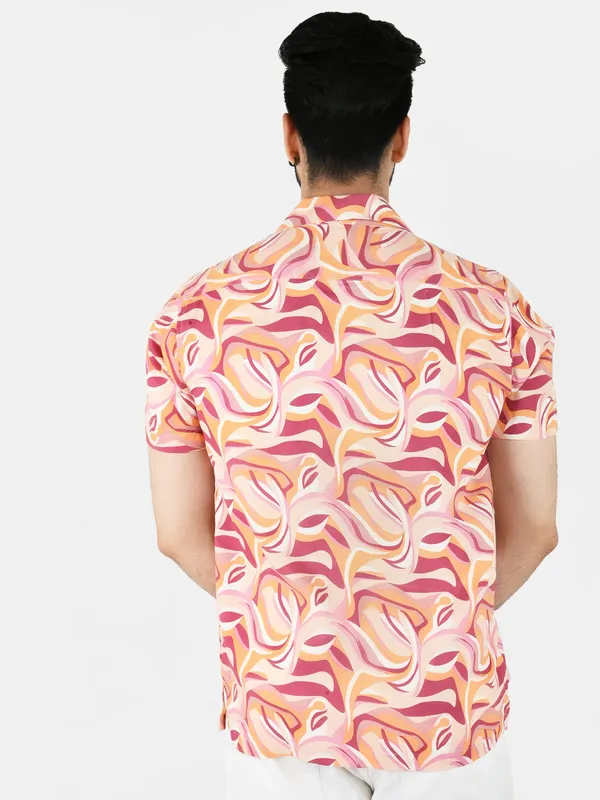 Peach_Abstract_Printed_Regular_fit_Collared_Casual_Shirt_for_Men