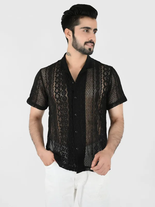 Black_Net_Printed_Regular_fit_Collared_Casual_Shirt_for_Men
