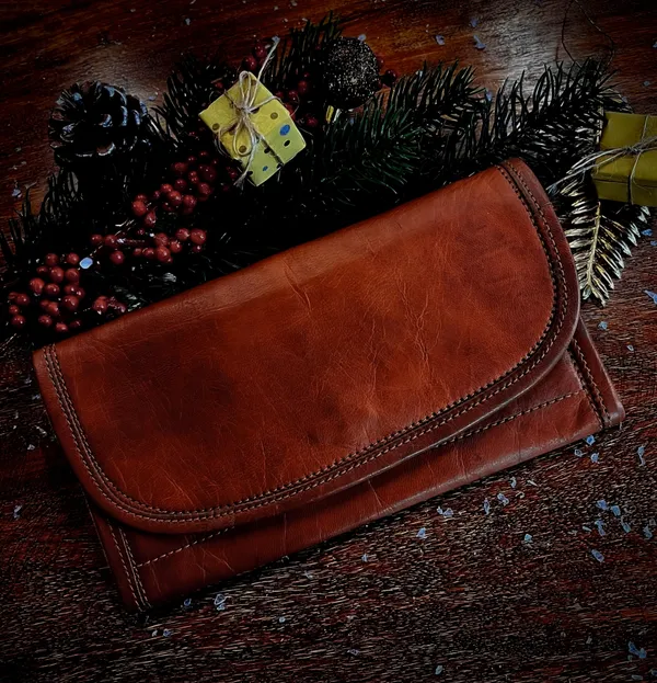 Brown___Pure_Leather_Women's_Wallet__20.5_x_10.5_x_1_cm