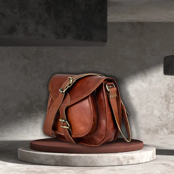 Brown_Leather_Litchi_Sling_Bag_For_Women