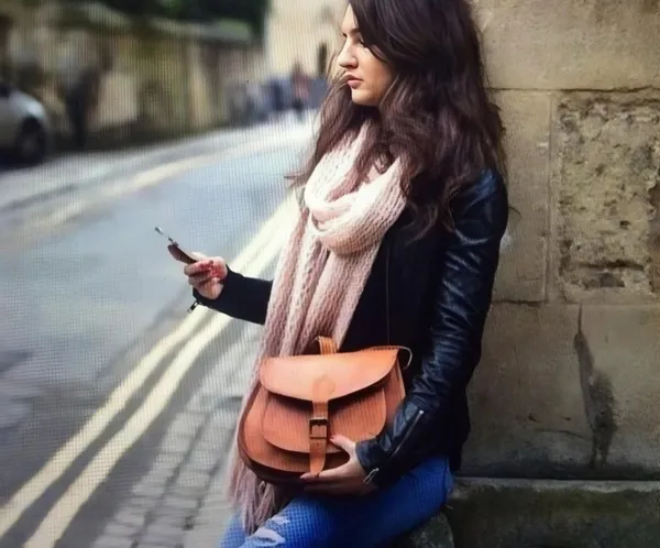Brown_Leather_Litchi_Sling_Bag_For_Women