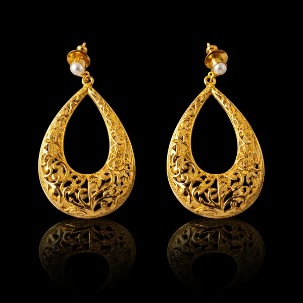 Gold_Plated_Teardrop_Filigree_Drop_Elegant_Brass_Jewellery_Earrings_For_Women_And_Girl