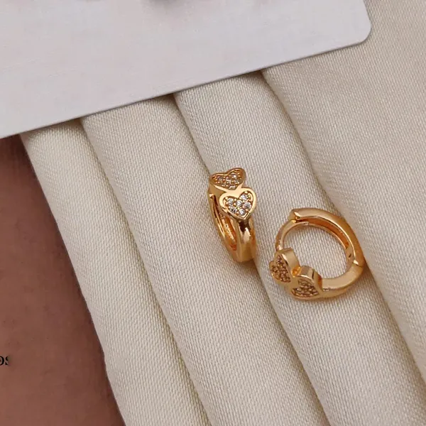 Gold_The_Sweetheart_Huggies_Dainty_Interlocking_Heart_Copper_Hoops_With_Sparkling_Accents_Earrings_For_Women_And_Girl