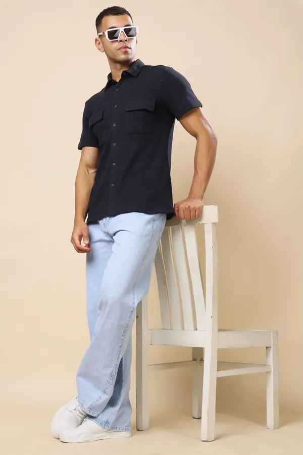 Dark_Blue_Comfort_Fit_Shirts_For_Men