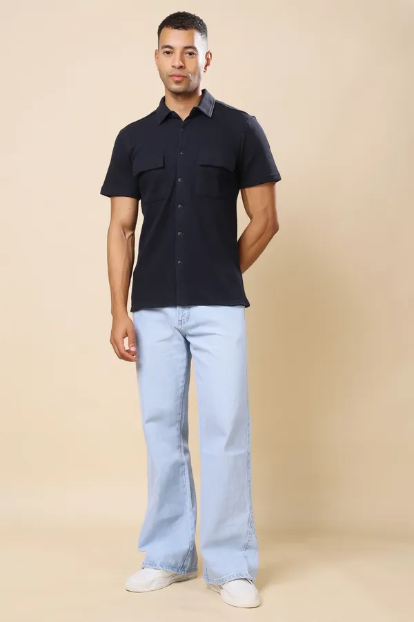 Dark_Blue_Comfort_Fit_Shirts_For_Men