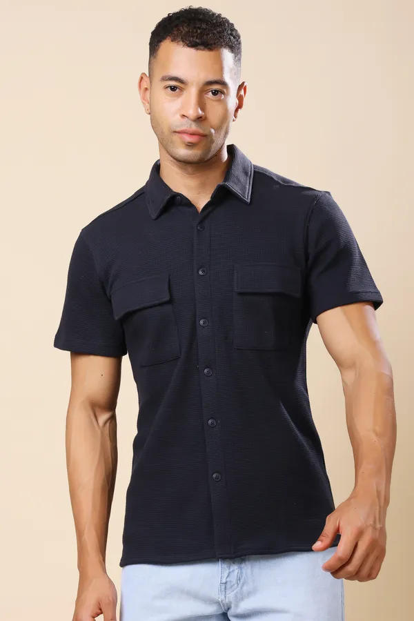 Dark_Blue_Comfort_Fit_Shirts_For_Men