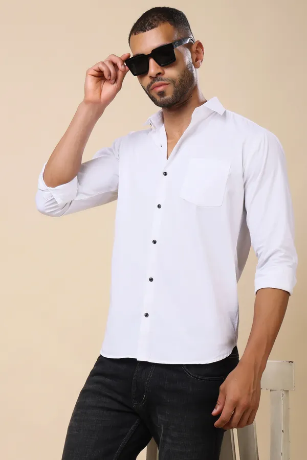 White_Slim_Fit_Shirts_For_Men