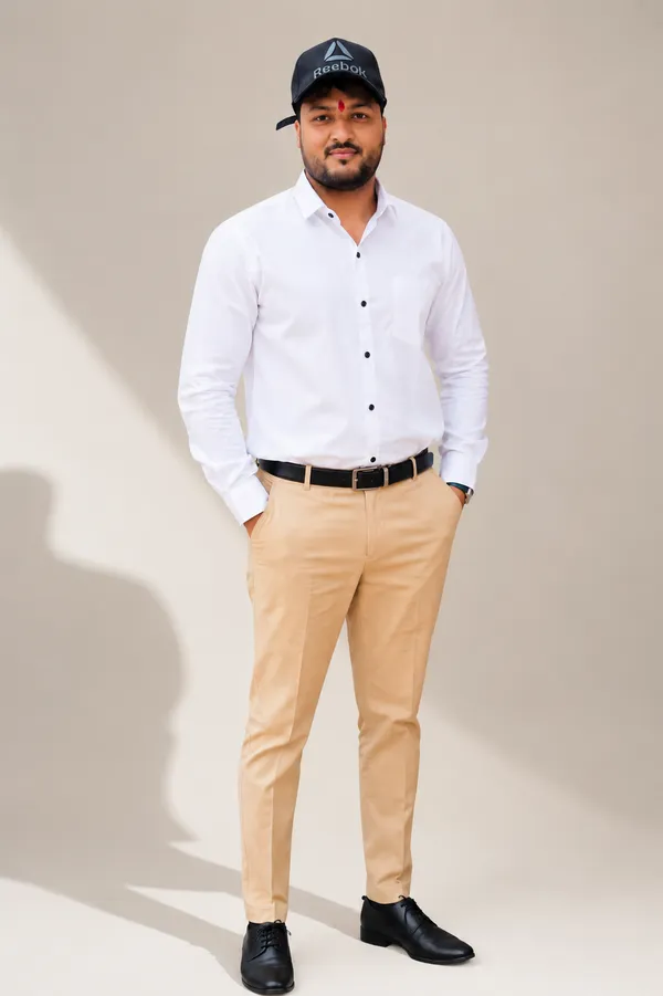 White_Slim_Fit_Shirts_For_Men