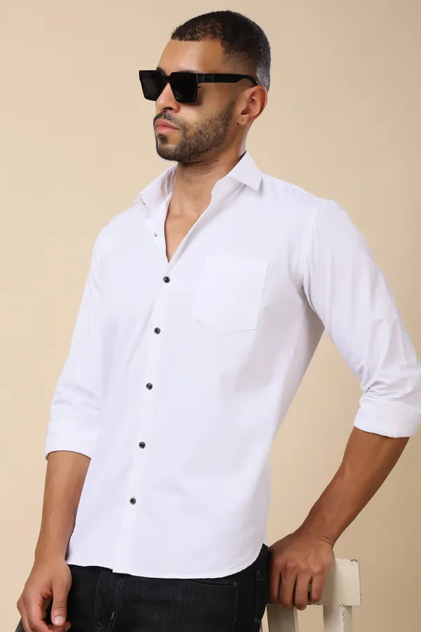 White_Slim_Fit_Shirts_For_Men