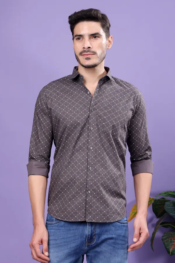 Brown_Printed_Slim_Fit_Shirts_For_Men