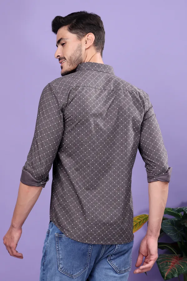 Brown_Printed_Slim_Fit_Shirts_For_Men