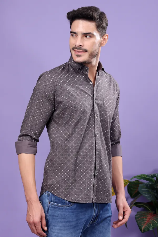 Brown_Printed_Slim_Fit_Shirts_For_Men