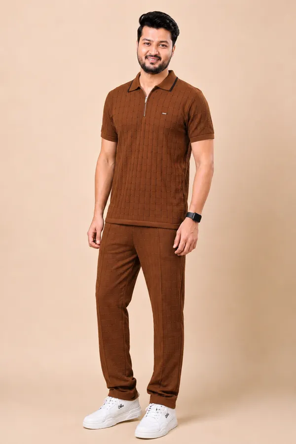 Brown_Comfort_Zone_T-shirt_For_Men