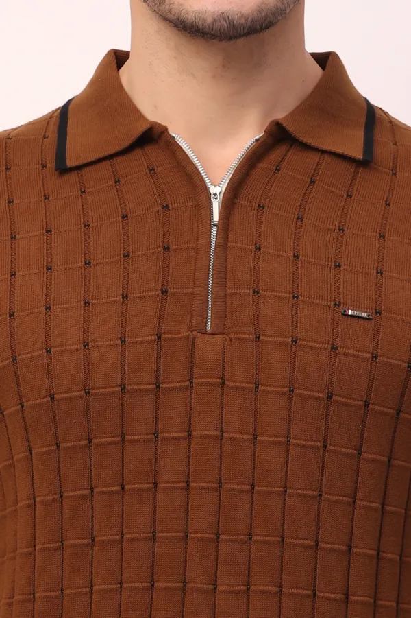 Brown_Comfort_Zone_T-shirt_For_Men