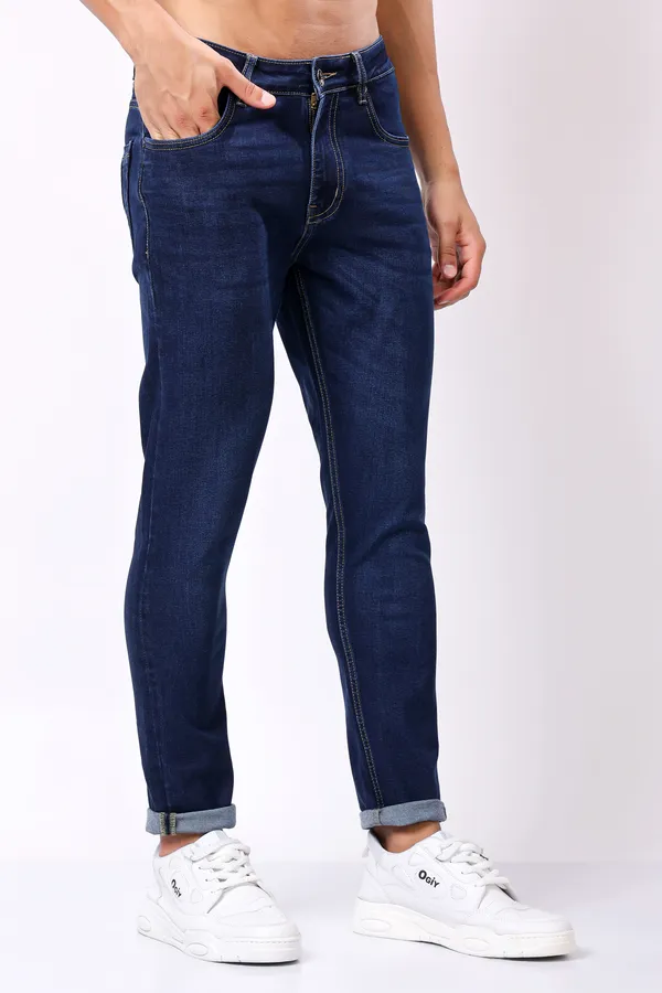 Dark_Blue_Ankle_Fit_Jeans_For_Men