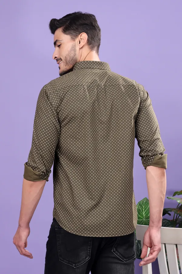 Green_Slim_Fit_Shirts_For_Men