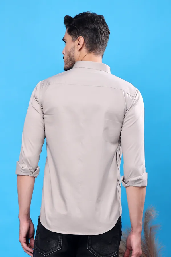 Grey_Slim_Fit_Shirts_For_Men