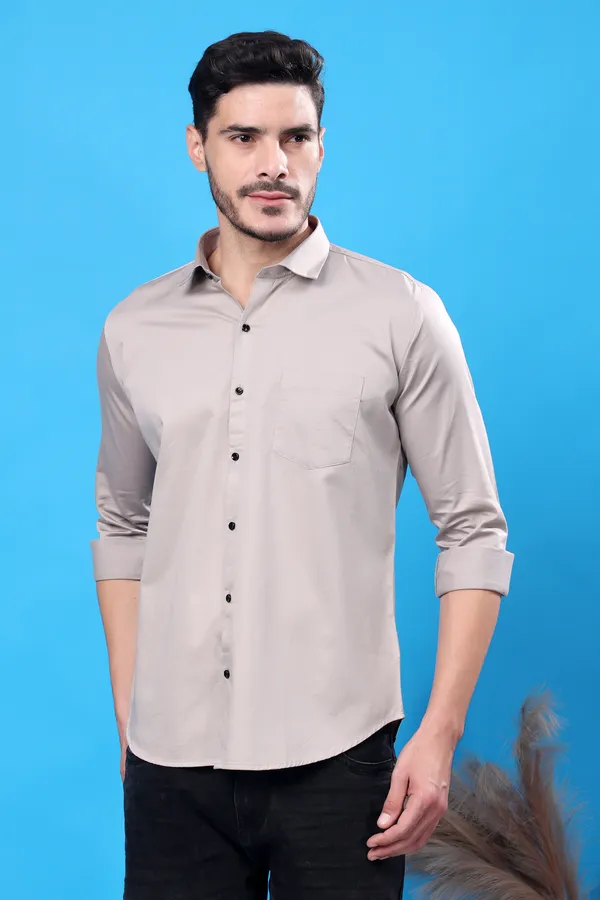 Grey_Slim_Fit_Shirts_For_Men