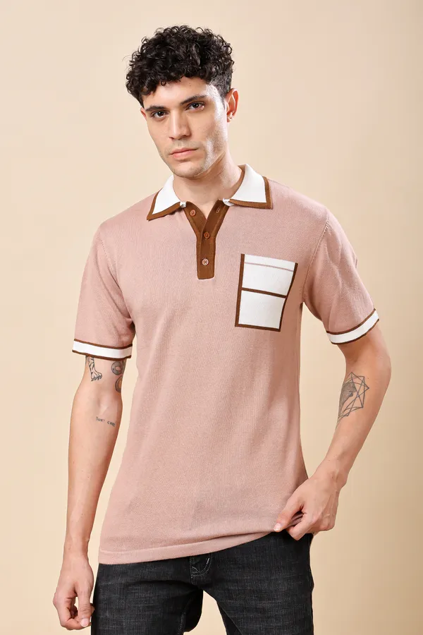 Peach_Comfort_Zone_T-shirt_For_Men