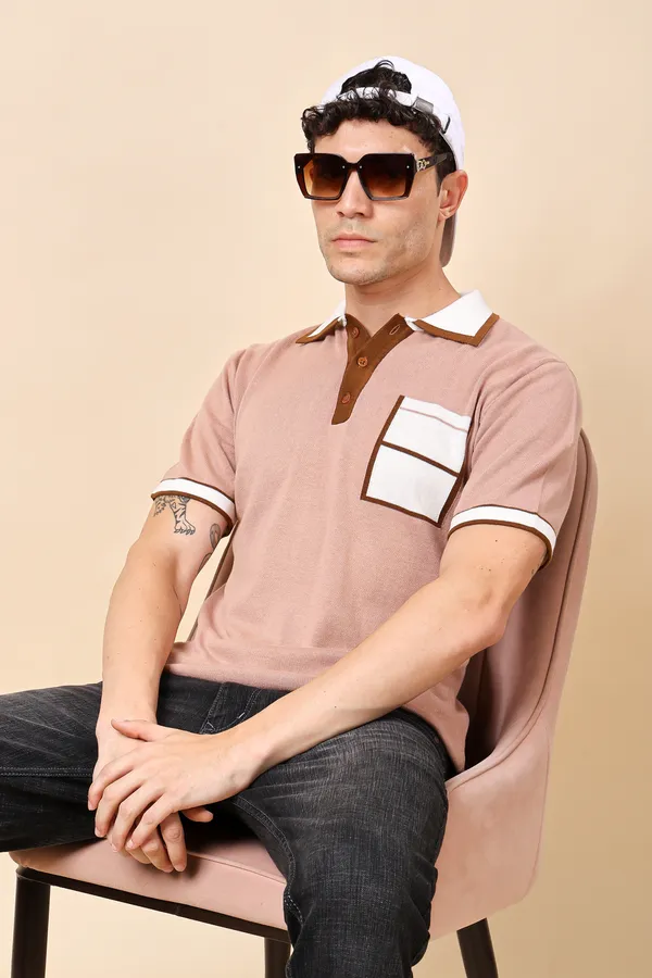 Peach_Comfort_Zone_T-shirt_For_Men