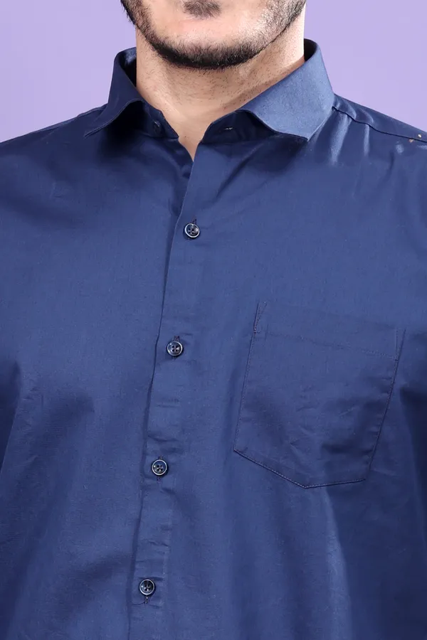 Dark_Blue_Slim_Fit_Shirts_For_Men