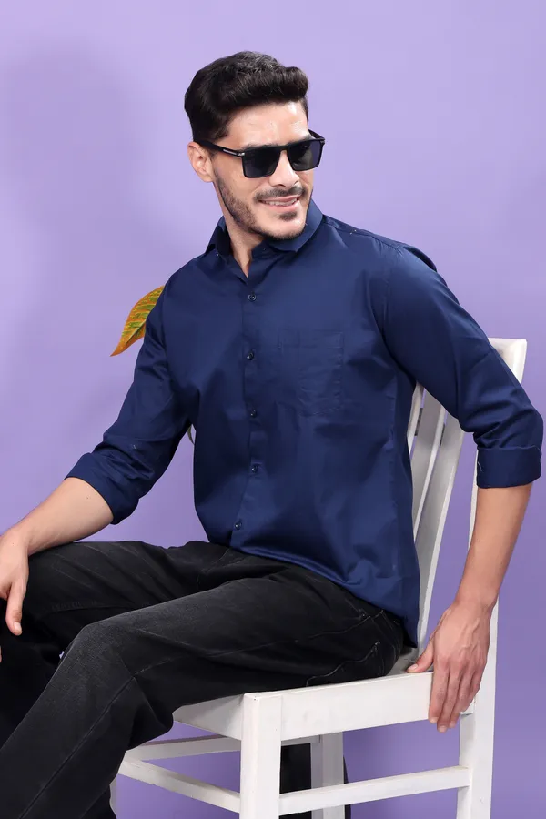 Dark_Blue_Slim_Fit_Shirts_For_Men