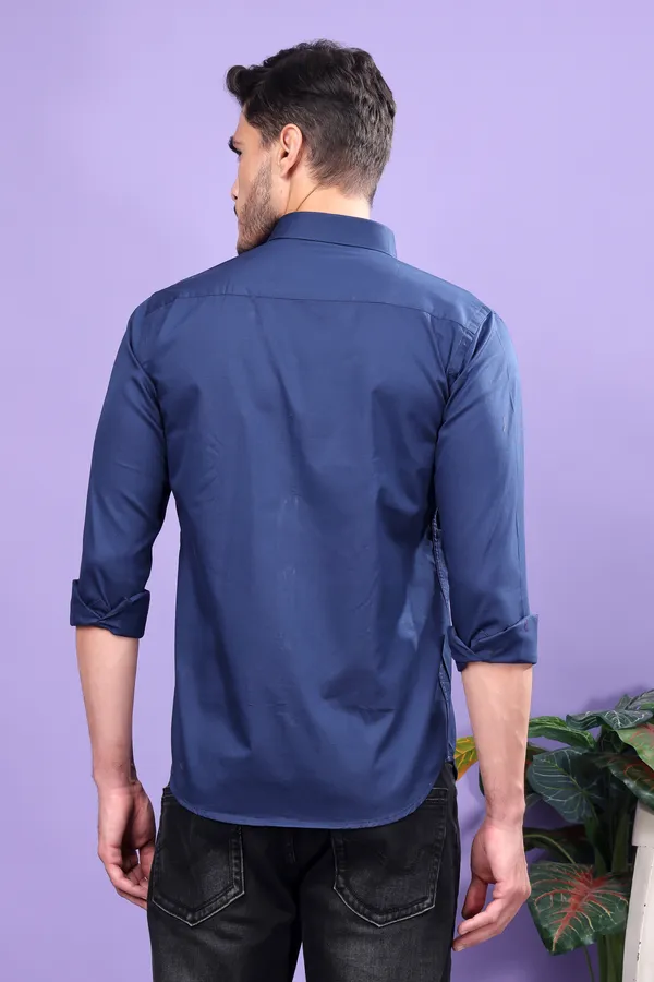 Dark_Blue_Slim_Fit_Shirts_For_Men