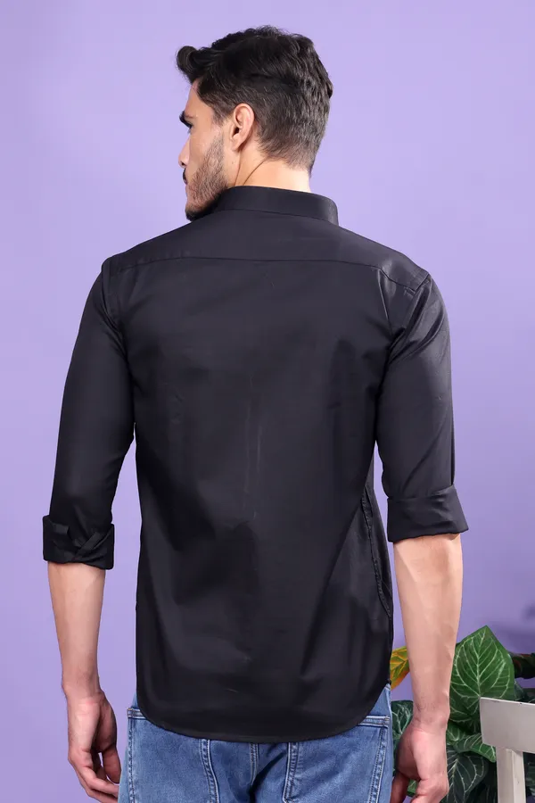 Black_Slim_Fit_Shirts_For_Men