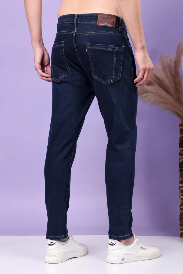 Denim_Blue_Ankle_Fit_Jeans_For_Men