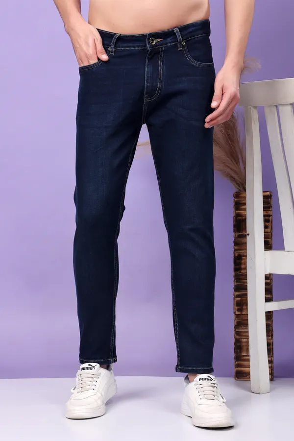 Denim_Blue_Ankle_Fit_Jeans_For_Men