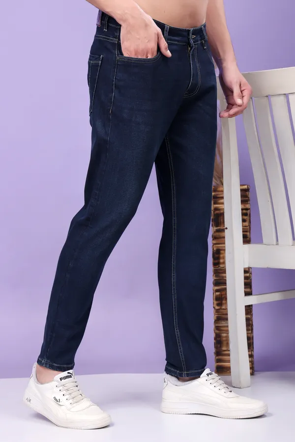 Denim_Blue_Ankle_Fit_Jeans_For_Men