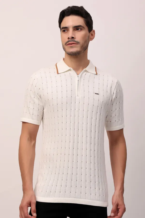 Cream_Comfort_Zone_T-shirt_For_Men