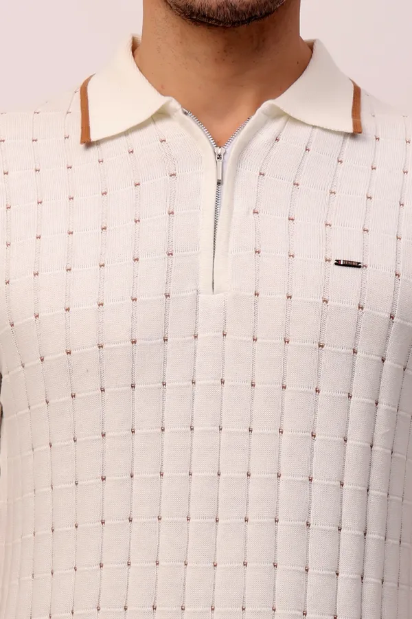 Cream_Comfort_Zone_T-shirt_For_Men