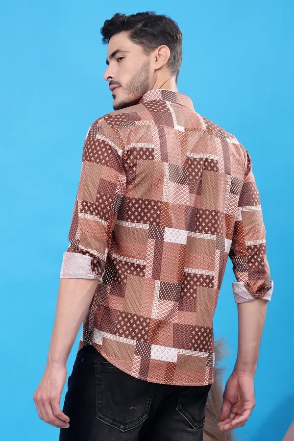 Beige_Slim_Fit_Shirts_For_Men