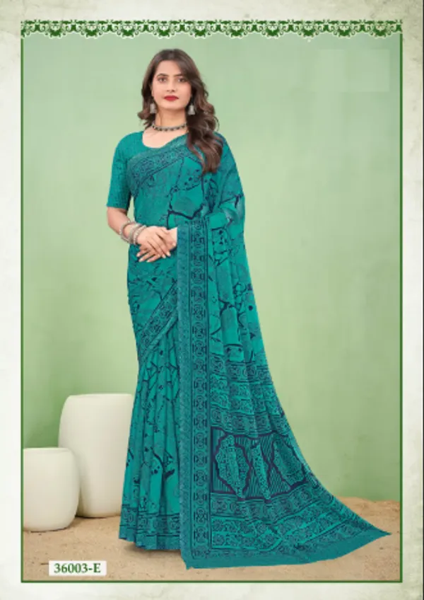 Blue_Trendy_Unstitched_Blouse_With_Printed_Saree_For_Women